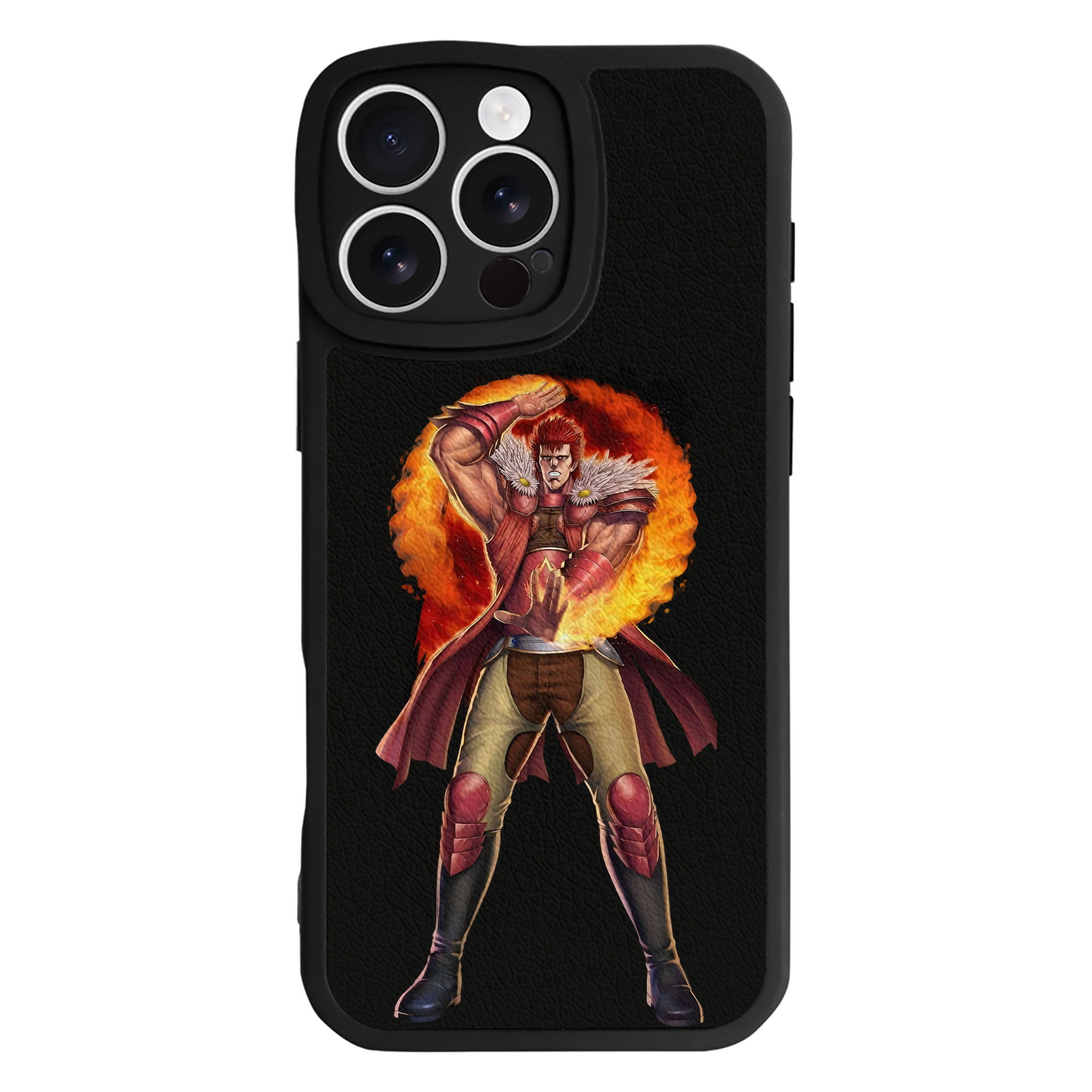 （画像用） 北斗の拳 Fist of the North Star 【iPhone 16シリーズ対応】シリコンスマホケース（レザー調） 材質：シリコン